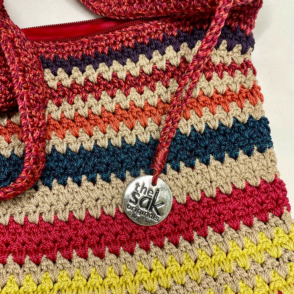 The Sak Originals Multicolor Crochet Shoulder Bag – Boho Style - Picture 7 of 7